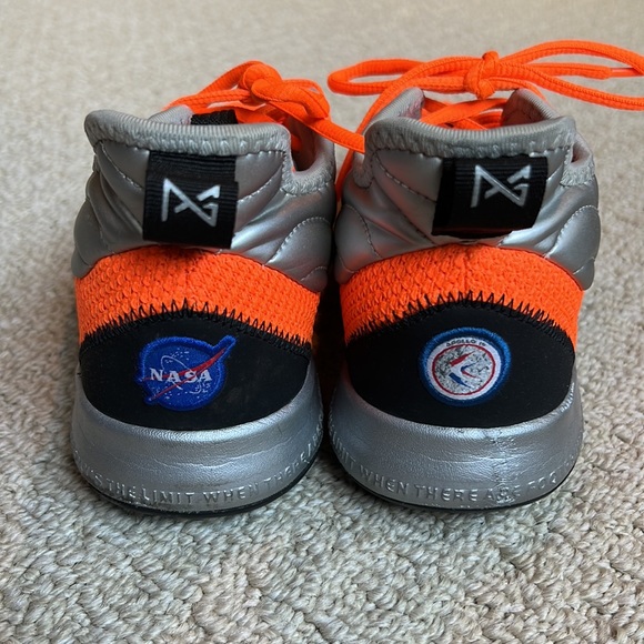 NIKE NASA PG3 C18973-800 Total Orange Blue Black Paul George -Size 7 Zoom Air - Picture 3 of 8